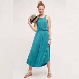Anthropologie Maeve Women's Azores Turquoise Halter Dress XS